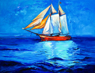 Ship in ocean