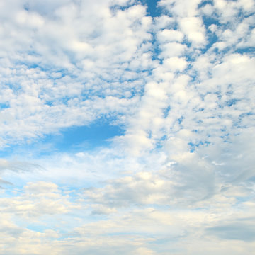 white cloud on blue sky