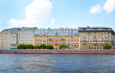 Fototapeta na wymiar Classical view of city Saint Petersburg, Russia