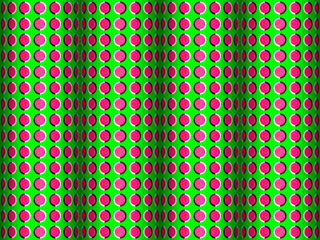 Moving Circles Optical Illusion Vector Seamless Pattern