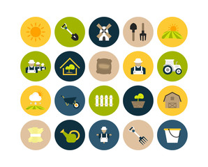 Flat icons set 26