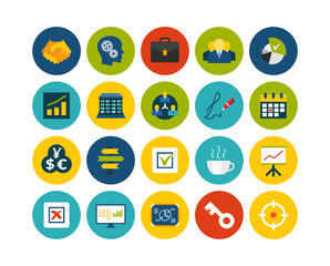 Flat icons set 25