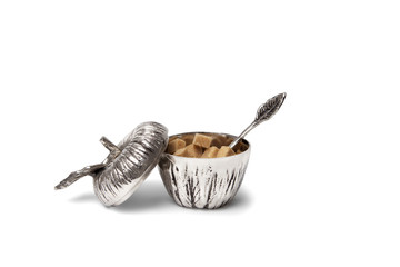 Opened apple shaped sugar container