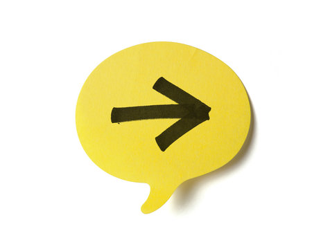 Yellow speech bubble