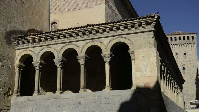 View of San Martin Church in Segovia, Spain