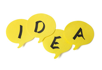 Yellow speech bubbles