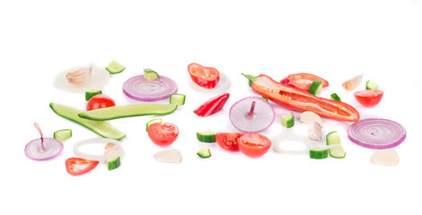 Naklejka premium Vegetables as a background.