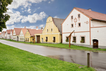 Fototapeta na wymiar Village of Holasovice, Bohemia, Czech Republic