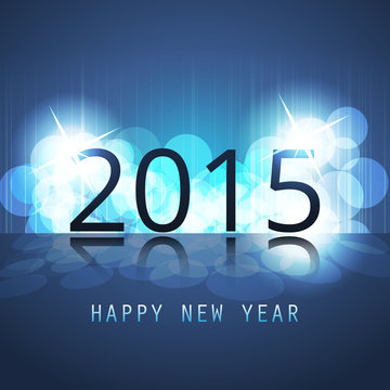 New Year Card, Cover or Background Template - 2015