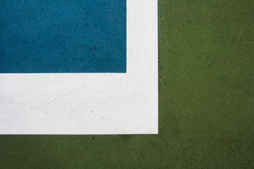 Detail of a tennis court