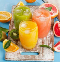 Vitrage gordijnen Sap Sap van citrusvruchten