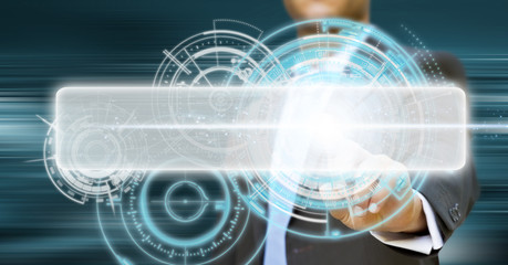 Businessman tech concept