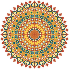 Round ethnic pattern