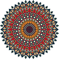 Round ethnic pattern - 70508049