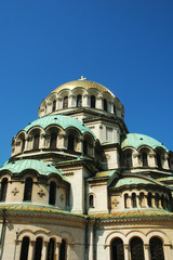 Fototapeta na wymiar Vista della Cattedrale di Sofia, Bulgaria