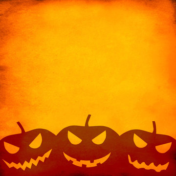 Grunge Orange Halloween Background