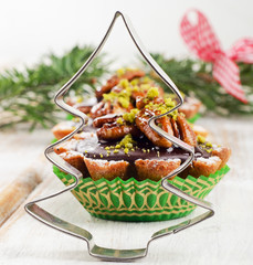Sweet Cupcake with Christmas tree