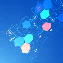 Abstract technological background