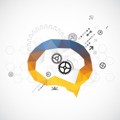 Brain triangle background