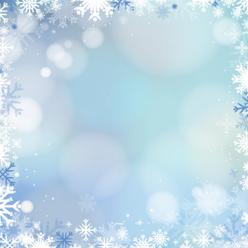 Abstract holiday Christmas blue background