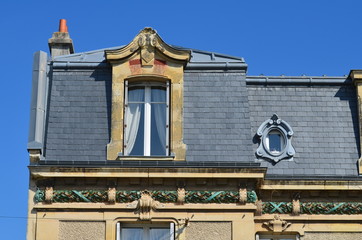 Toit d'une maison du 19ème siècle (Normandie)