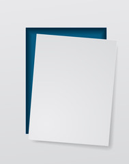 paper white sheet blank