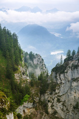 Idyllic scenery of Bavarian Alps in Germany
