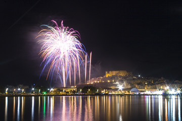 Fuegos artificiales en Peñíscola 13 septiembre de 2014 1
