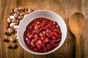 boiled red kidney beans