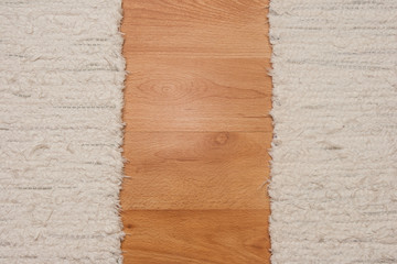 Floor with white carpet