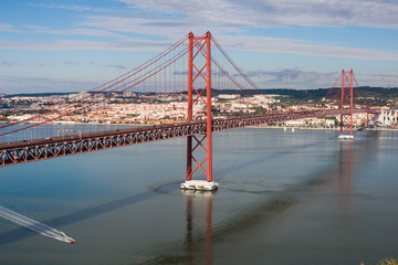 Bridge over Rio Tejo in Lisbon