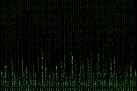 green matrix background computer generated
