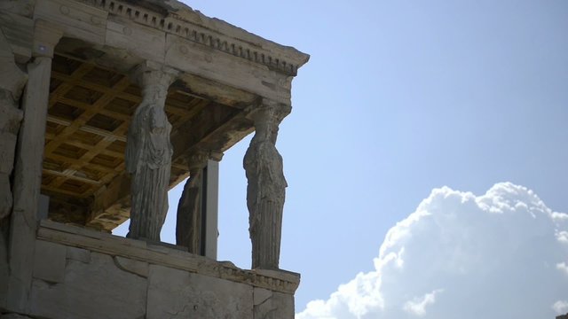 Erechtheion and caryatid, Acropolis, Athens, Greece