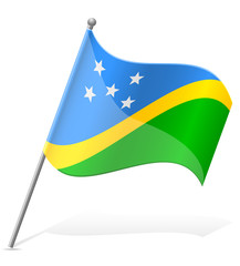 flag of Solomon Islands vector illustration