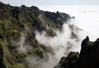 Über den Wolken im Gebirge von Madeira