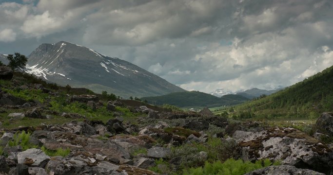 4K, Time Lapse of Valldal landscape, Norway
