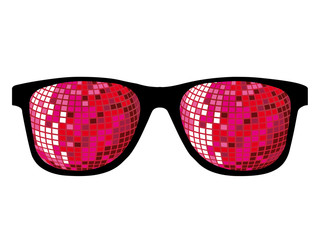 lunettes disco - obrazy, fototapety, plakaty
