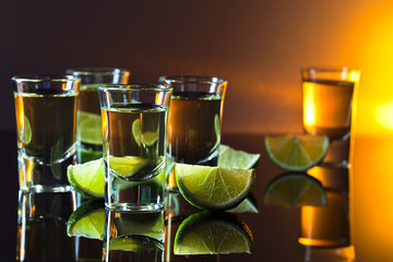 tequila and lime
