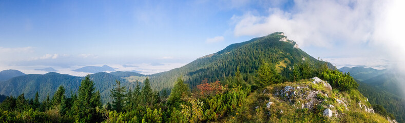 Panorama of amazing summer mountain landscape - Slovakia