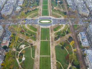 view on Paris from the Eiffel tower