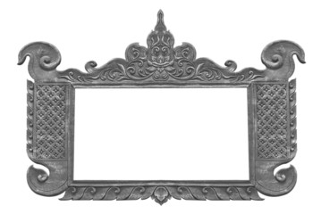 Old carved wooden frame