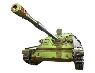 Self-propelled gun SU-85. Isolated