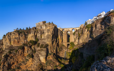 Fototapeta na wymiar New bridge in Ronda