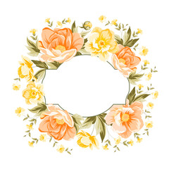 Poppies vintage card.