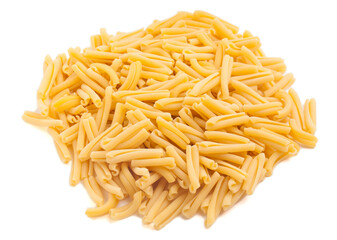 Penne Raw Pasta Isolated on White