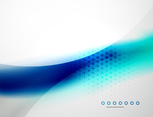 Business flowing wave