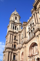 Fototapeta na wymiar Malaga Catedral, Spain