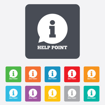 Help point sign icon. Information symbol.