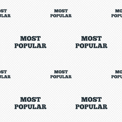 Most popular sign icon. Bestseller symbol.