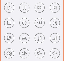 Media Player Icons